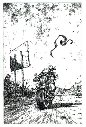 Teenage Mutant Ninja Turtles Vol 5 144 Eastman B&W Virgin Incentive Variant NM- (2023)