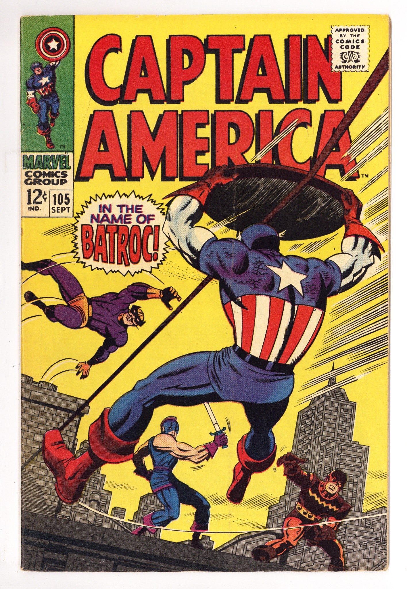 Captain America Vol 1 105 FN (6.0) (1968) 
