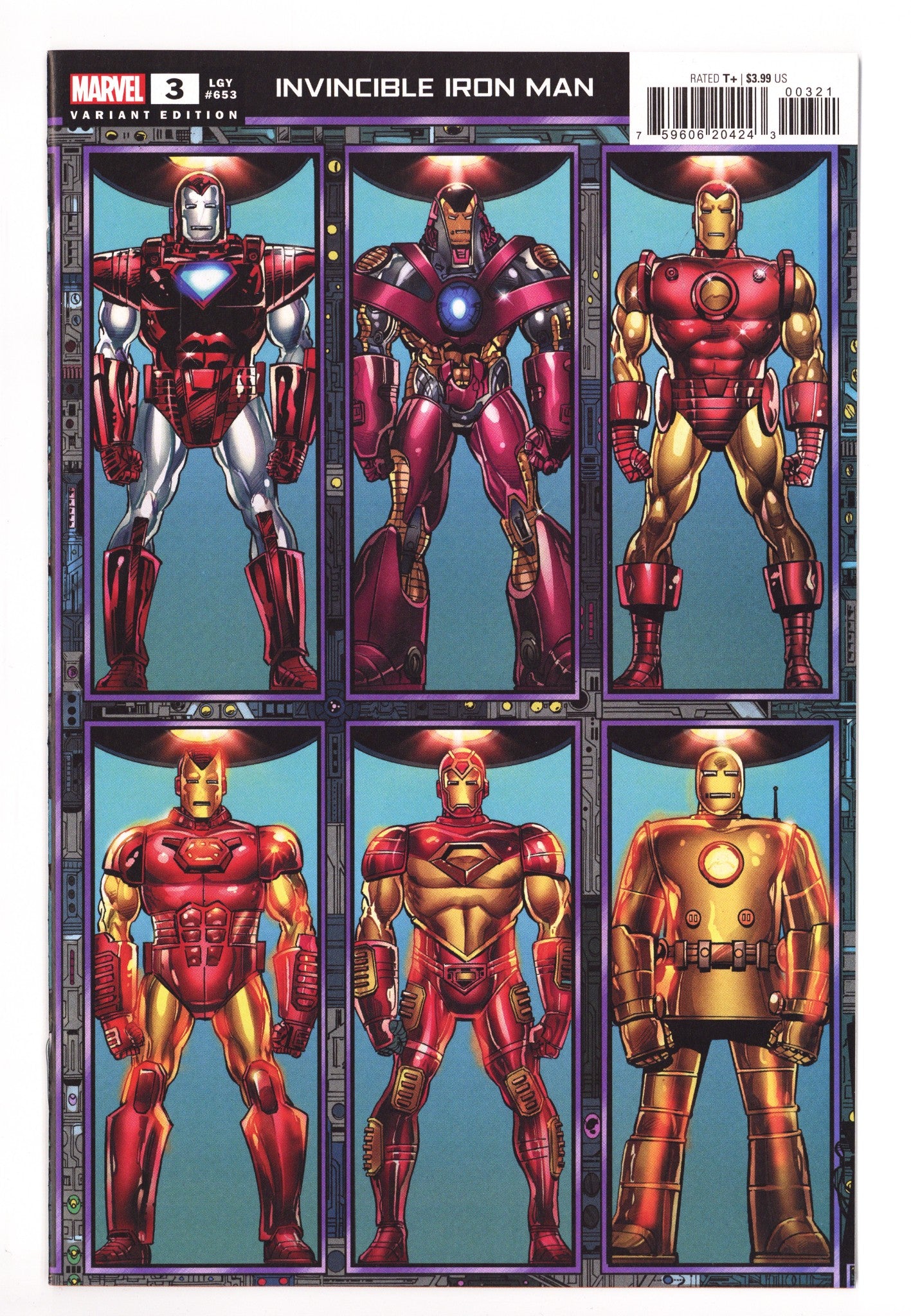Invincible Iron Man Vol 4 3 (653) High Grade (2023) Layton Connecting Variant 