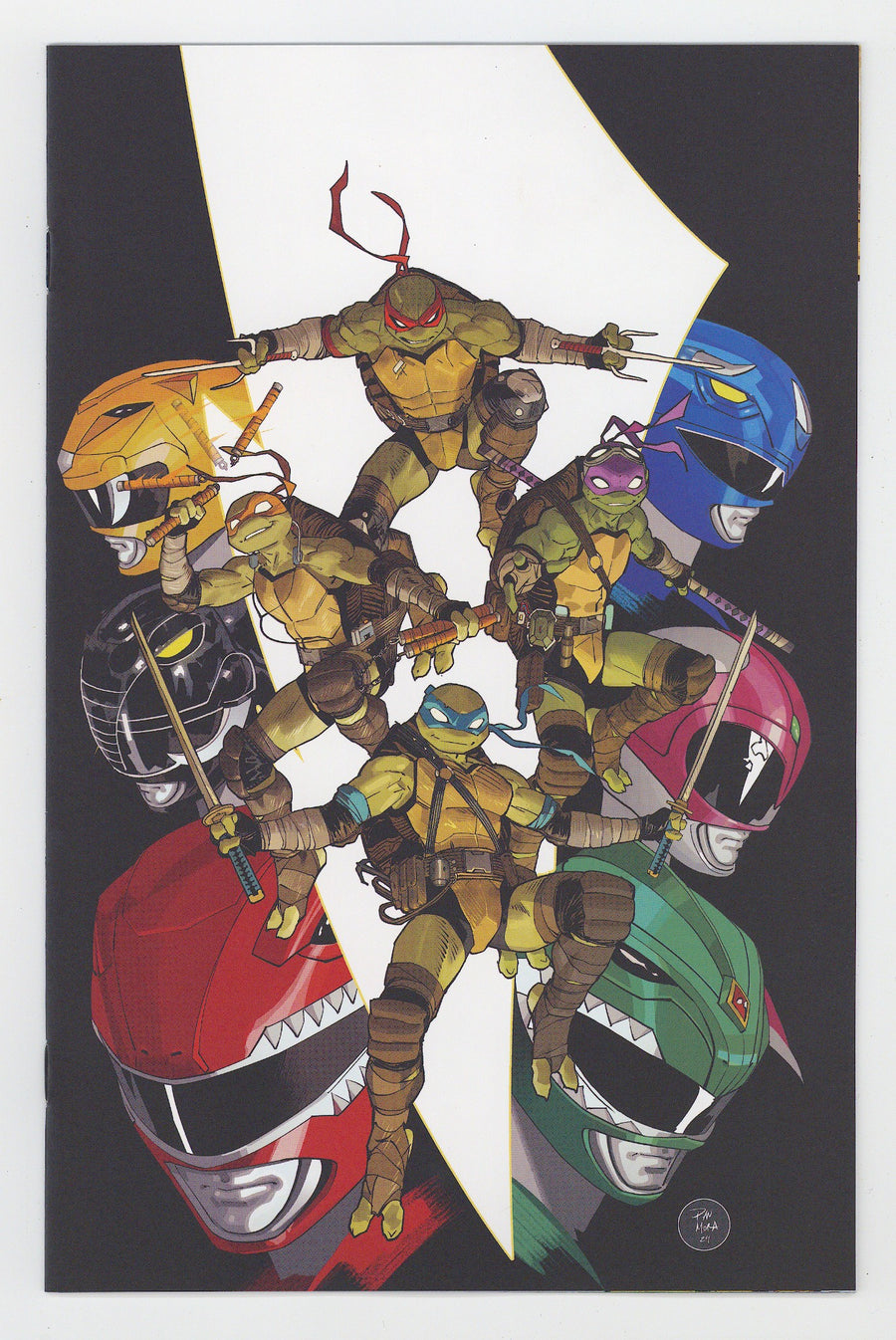 Mighty Morphin Power Rangers / Teenage Mutant Ninja Turtles III 1 Mora Virgin Variant (2025)