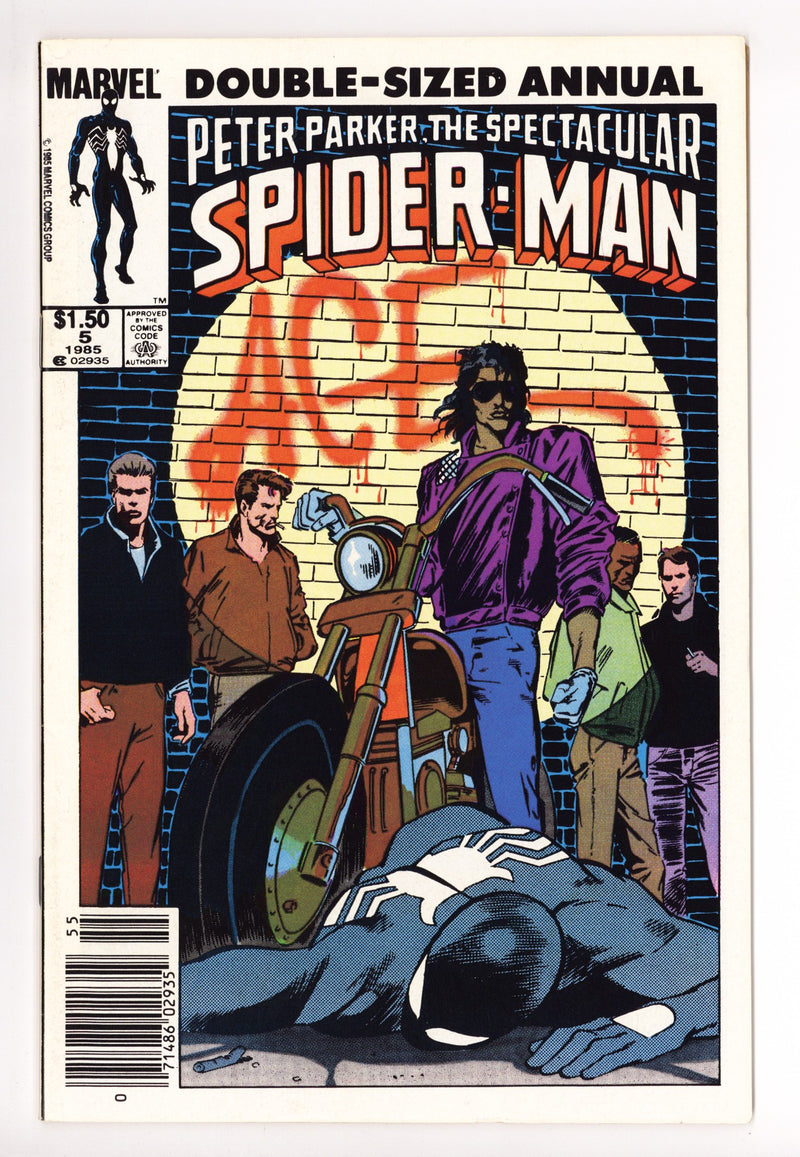 The Spectacular Spider-Man Annual Vol 1 5 VF (8.0) (1985) Canadian Price Variant 