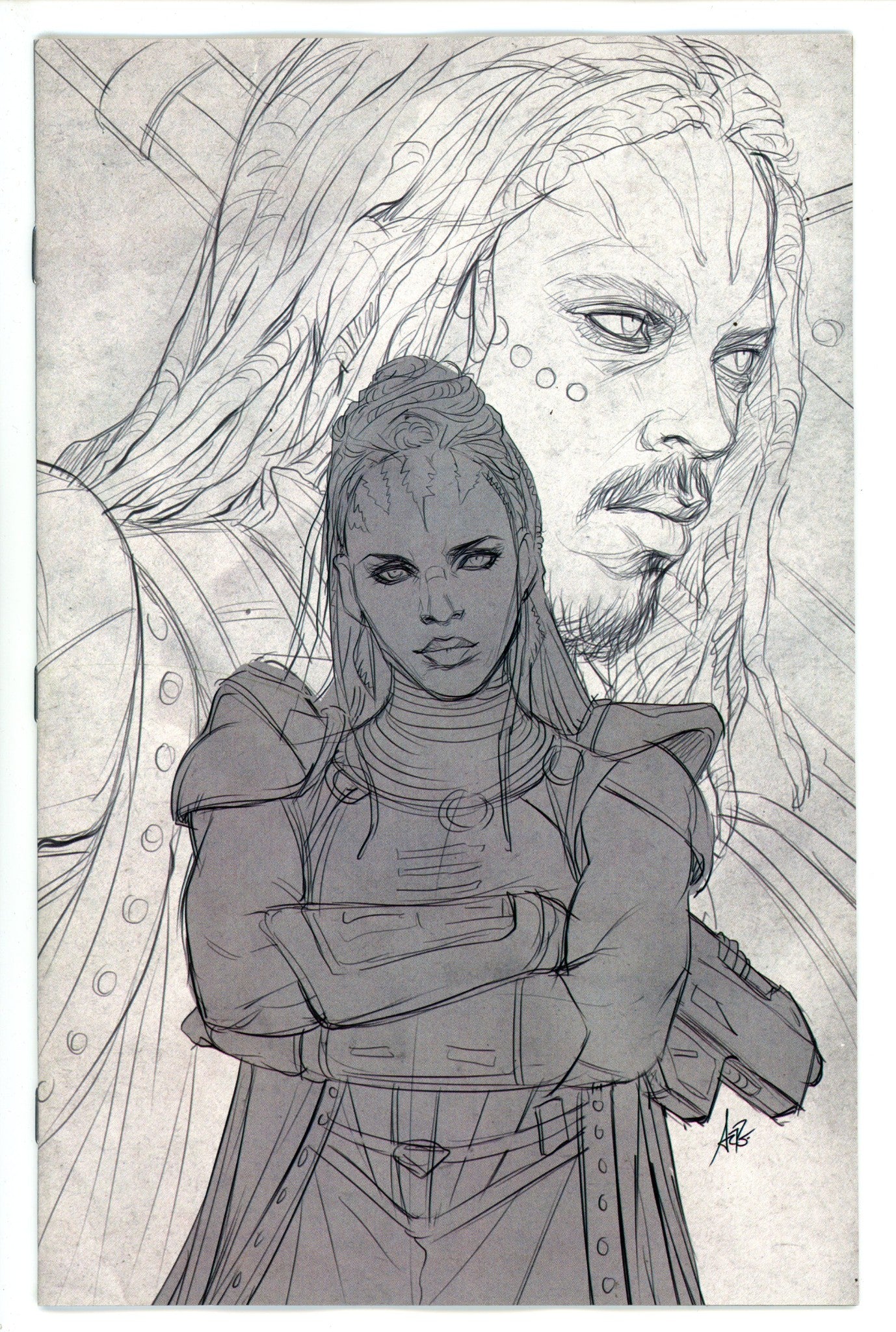 Rebel Moon House Blood Axe 1 Artgerm Virgin B&W Variant (2024)