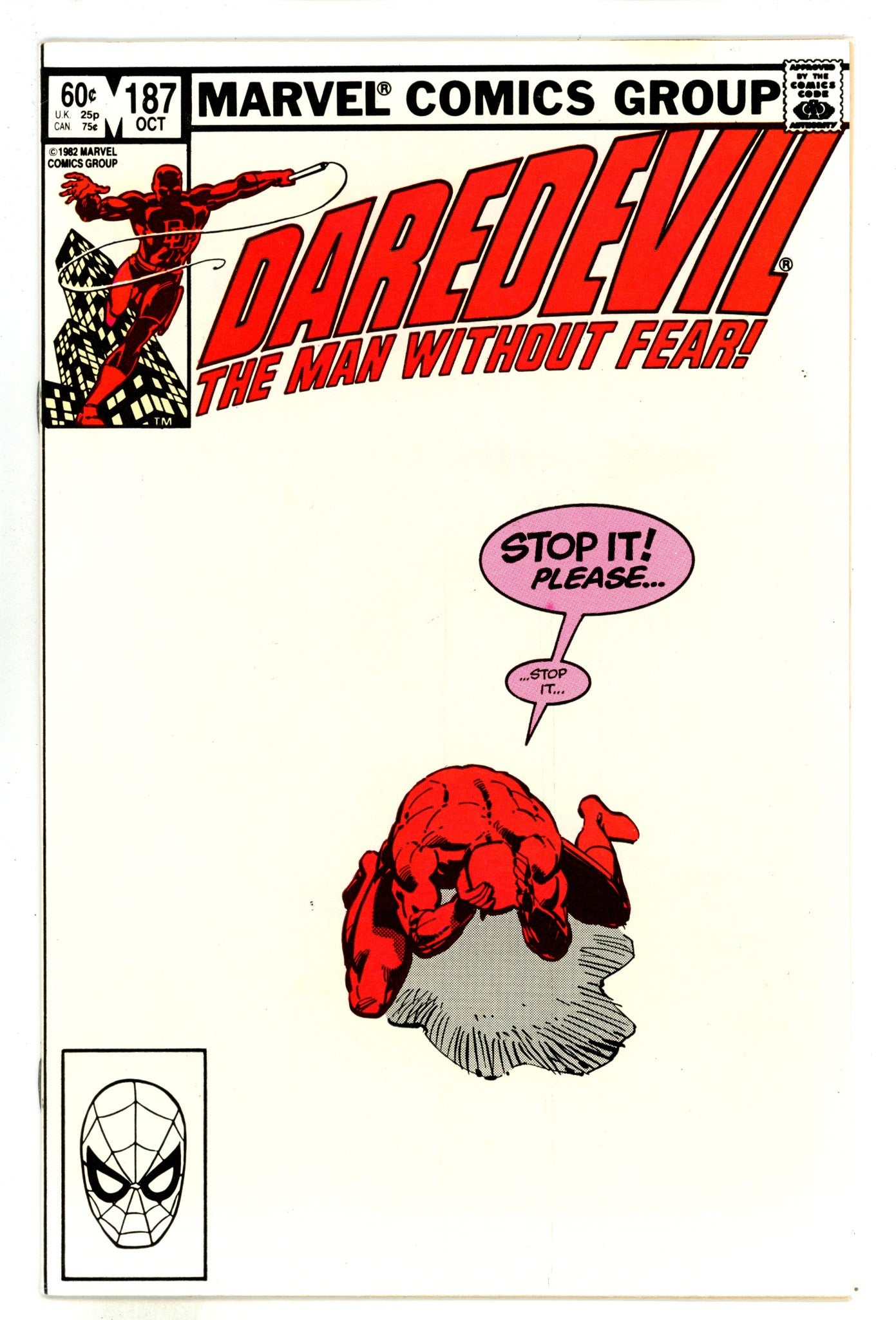 Daredevil Vol 1 187 VF+ (8.5) (1982) 