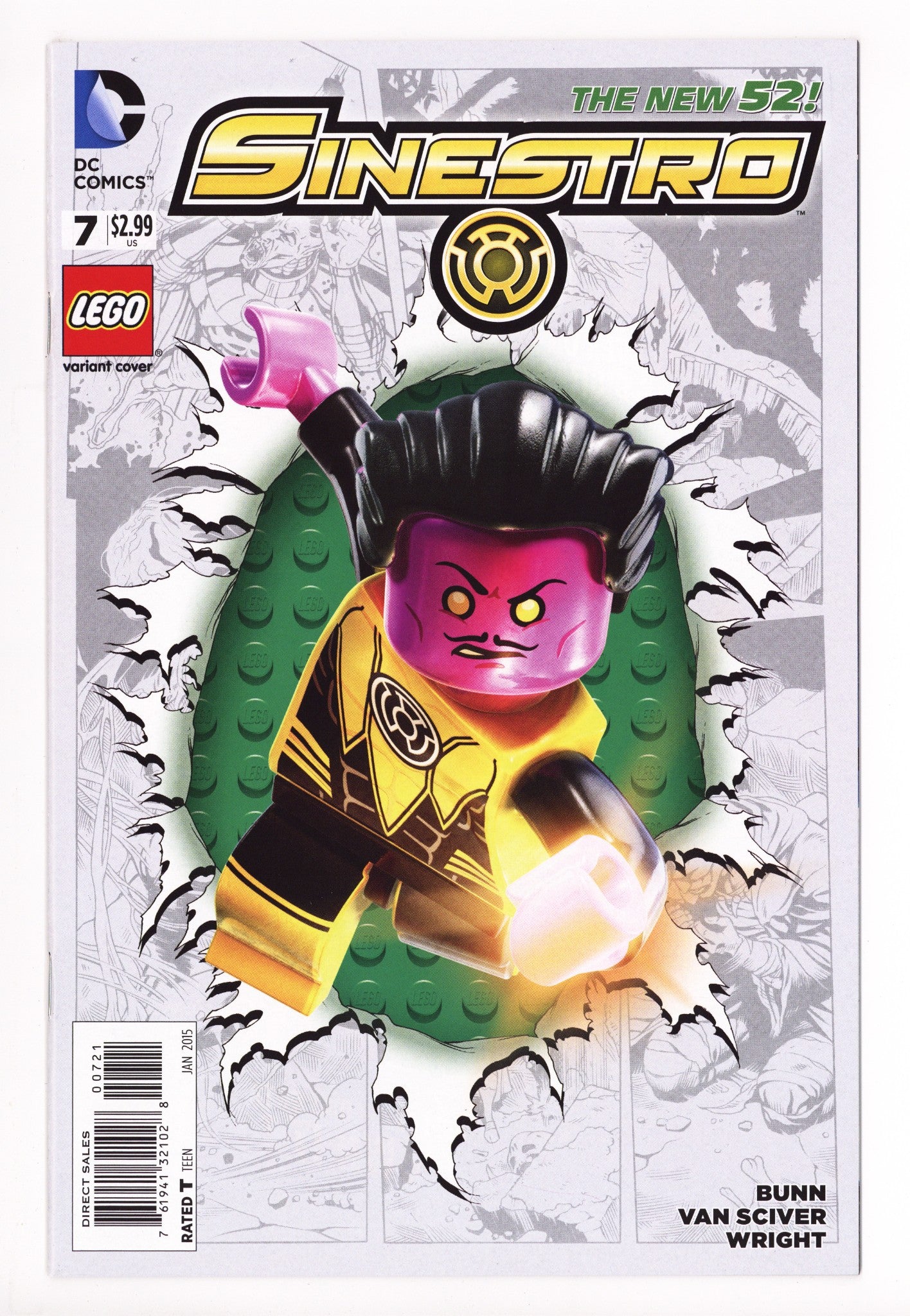 Sinestro 7 High Grade (2015) Lego Variant 