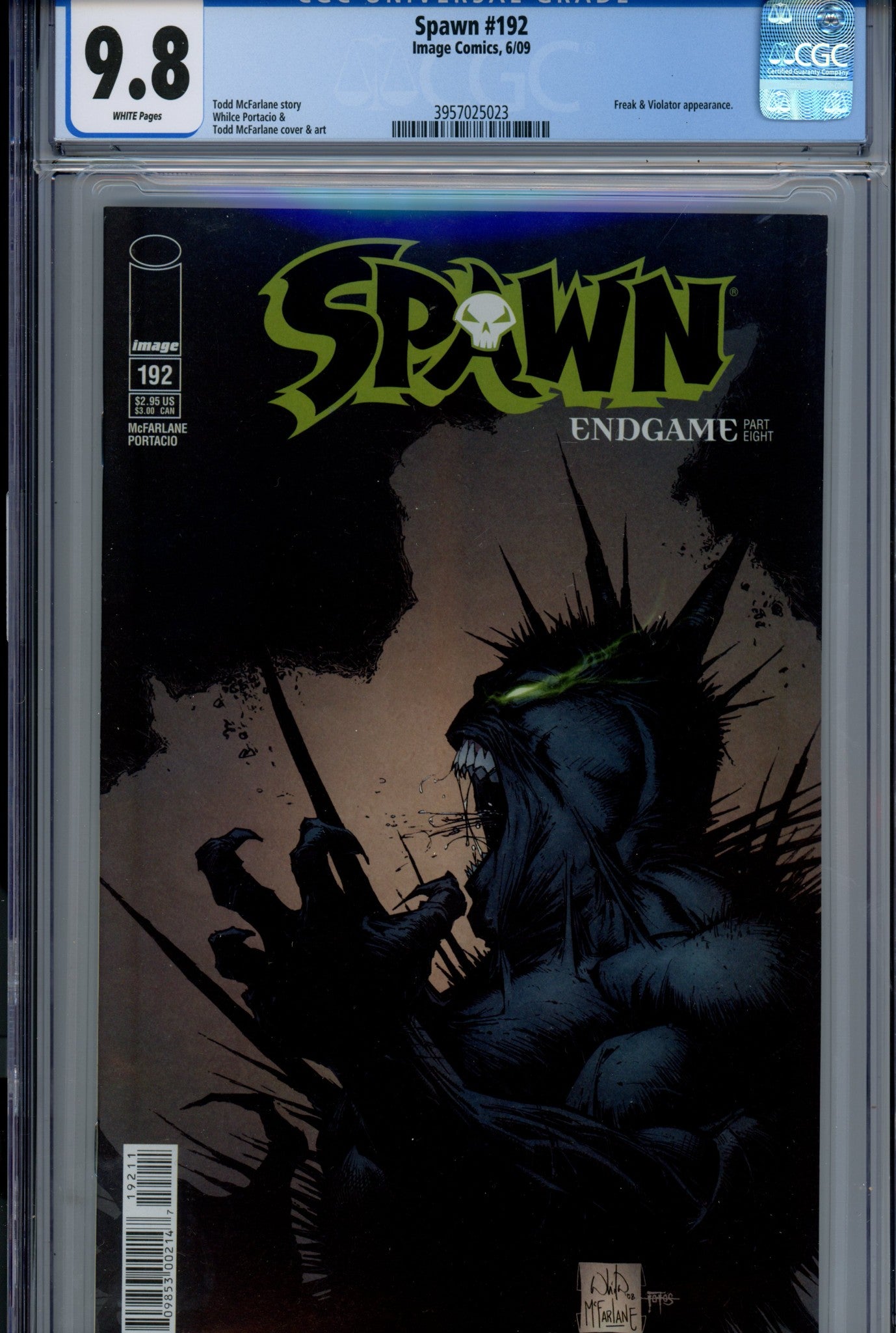 Spawn 192 CGC 9.8 (NM/M) (2009) 