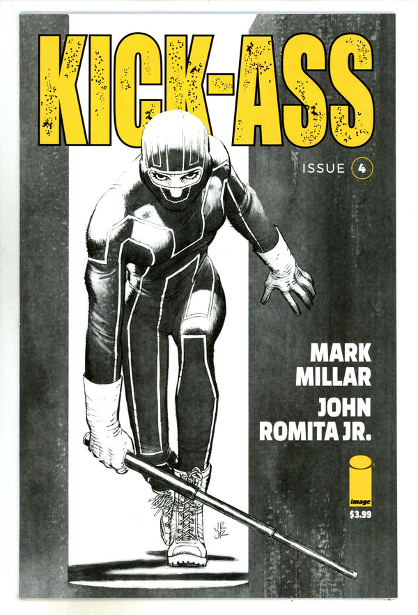 Kick-Ass Vol 4 4 High Grade (2018) Jr. B&W Variant