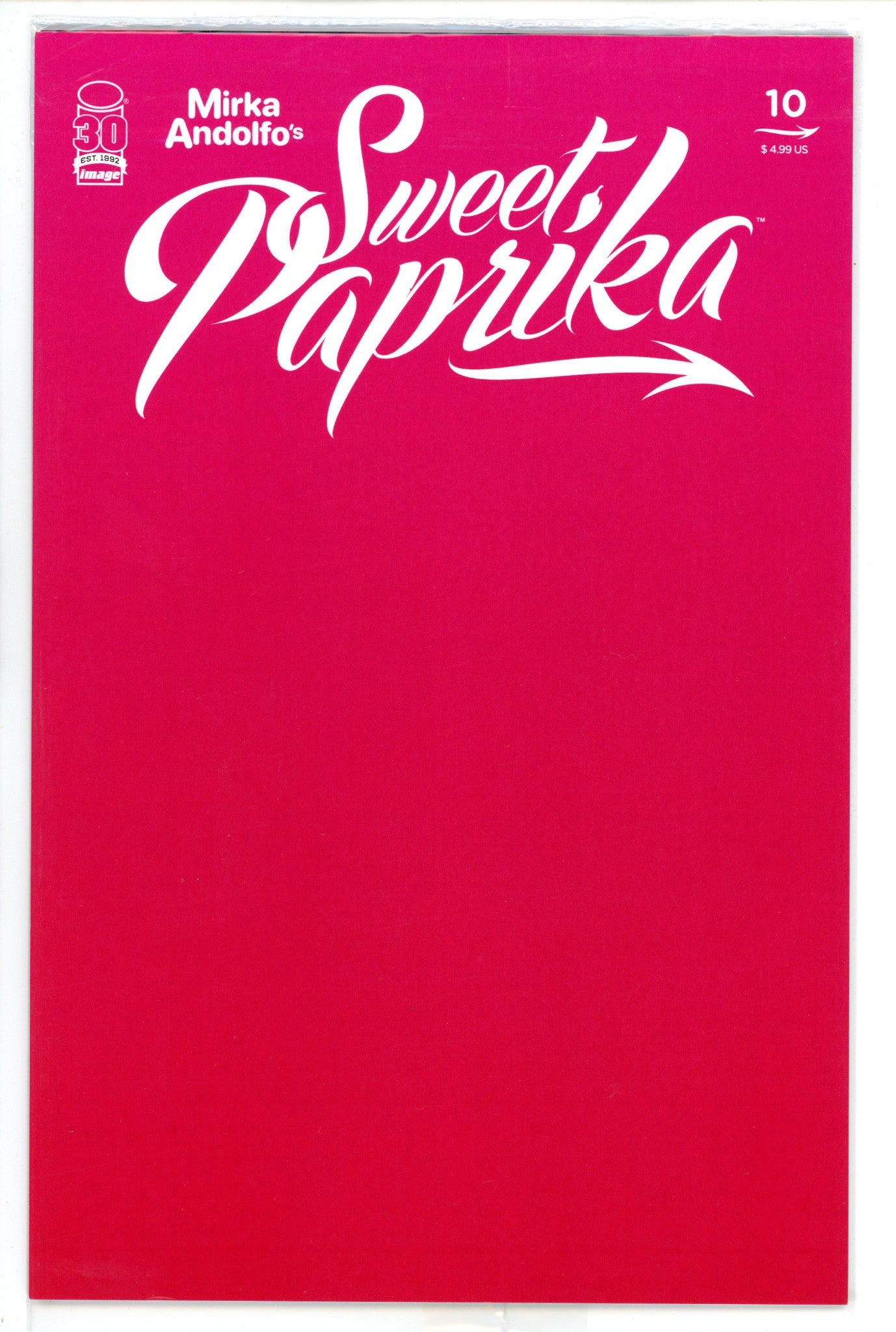 Mirka Andolfo's Sweet Paprika 10 High Grade (2022) Andolfo Variant 