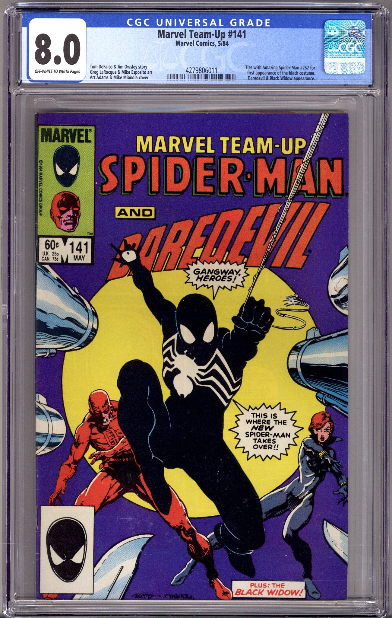 Marvel Team-Up Vol 1 141 CGC 8.0 (VF) (1984) 