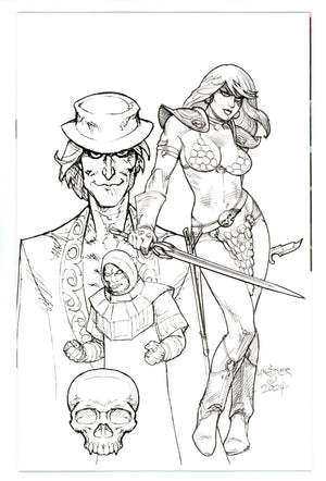Red Sonja Death And The Devil 1 Linsner B&W Virgin Incentive Variant (2024)