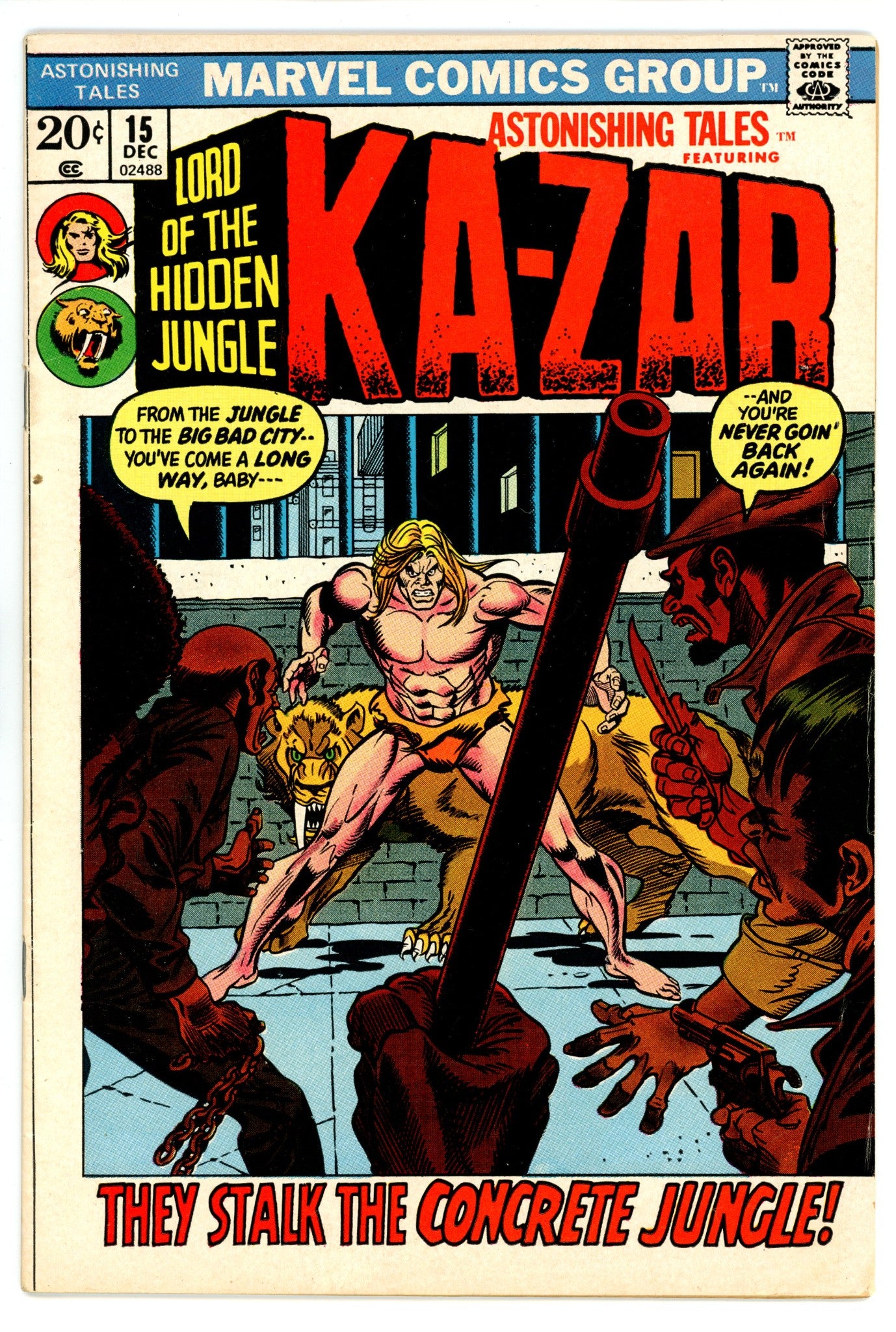 Astonishing Tales Vol 1 15 FN- (5.5) (1972) 