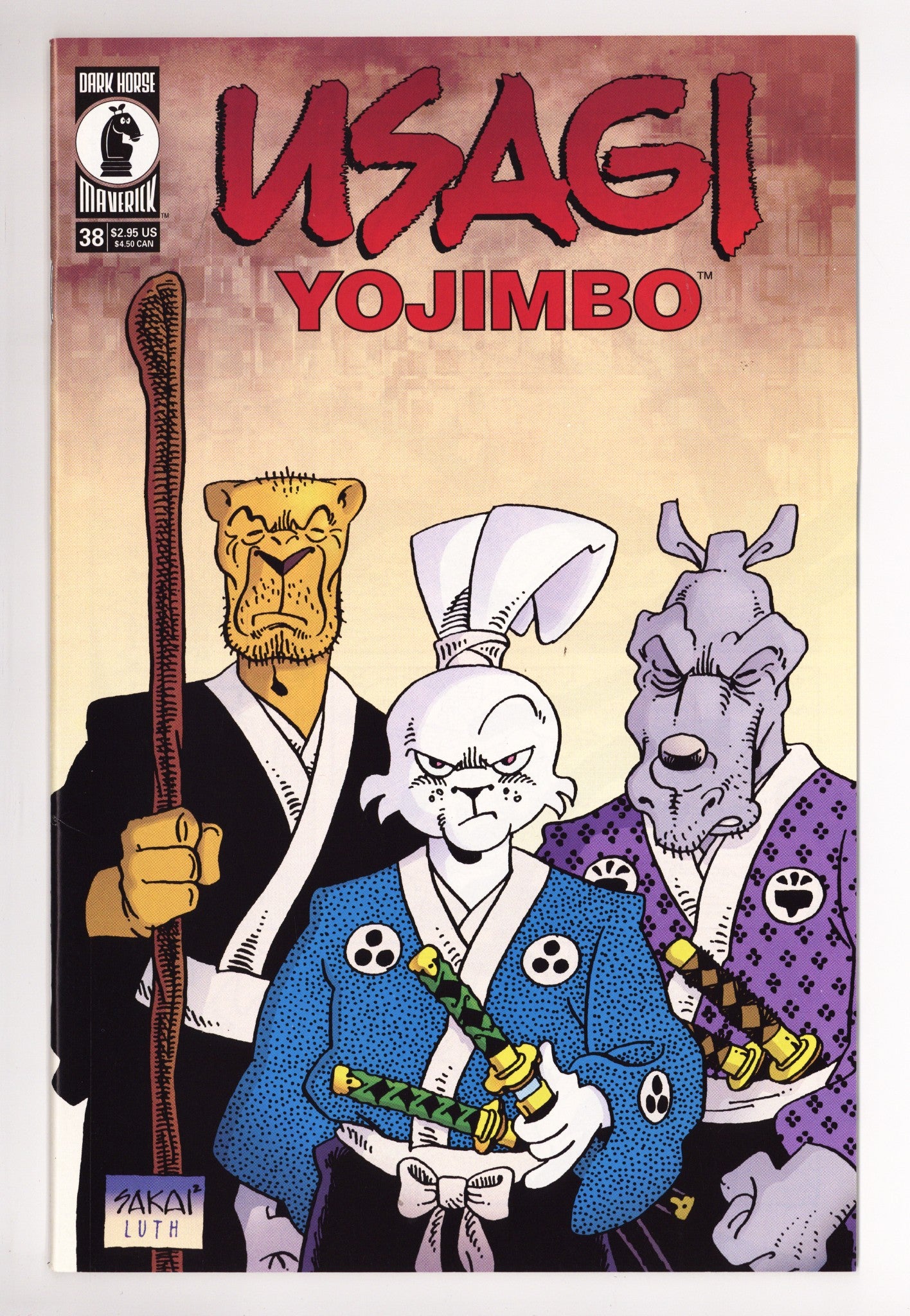Usagi Yojimbo Vol 3 38 Mid Grade (2000) 