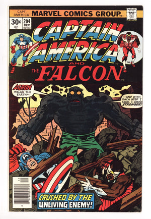 Captain America Vol 1 204  Mid Grade   (1976)