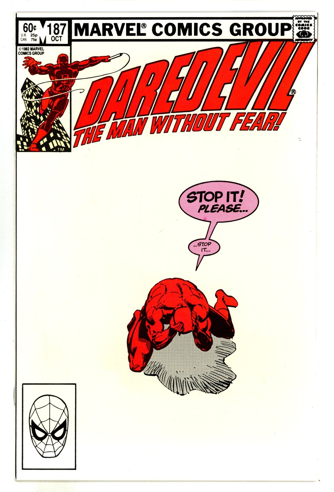 Daredevil Vol 1 187 VF/NM (9.0) (1982) 
