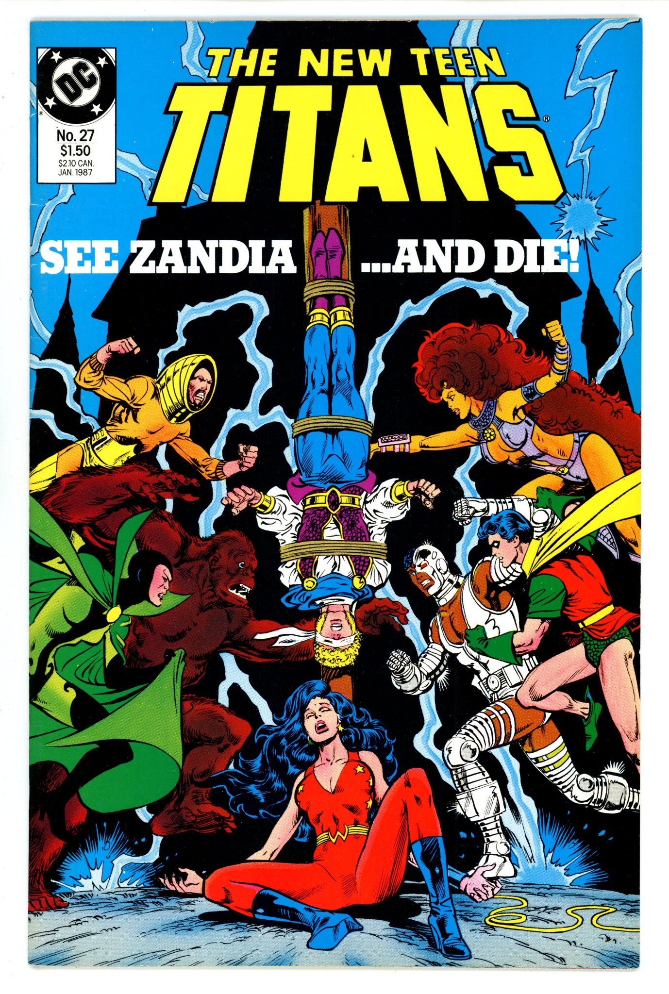 The New Teen Titans Vol 2 27 Mid Grade (1987) 