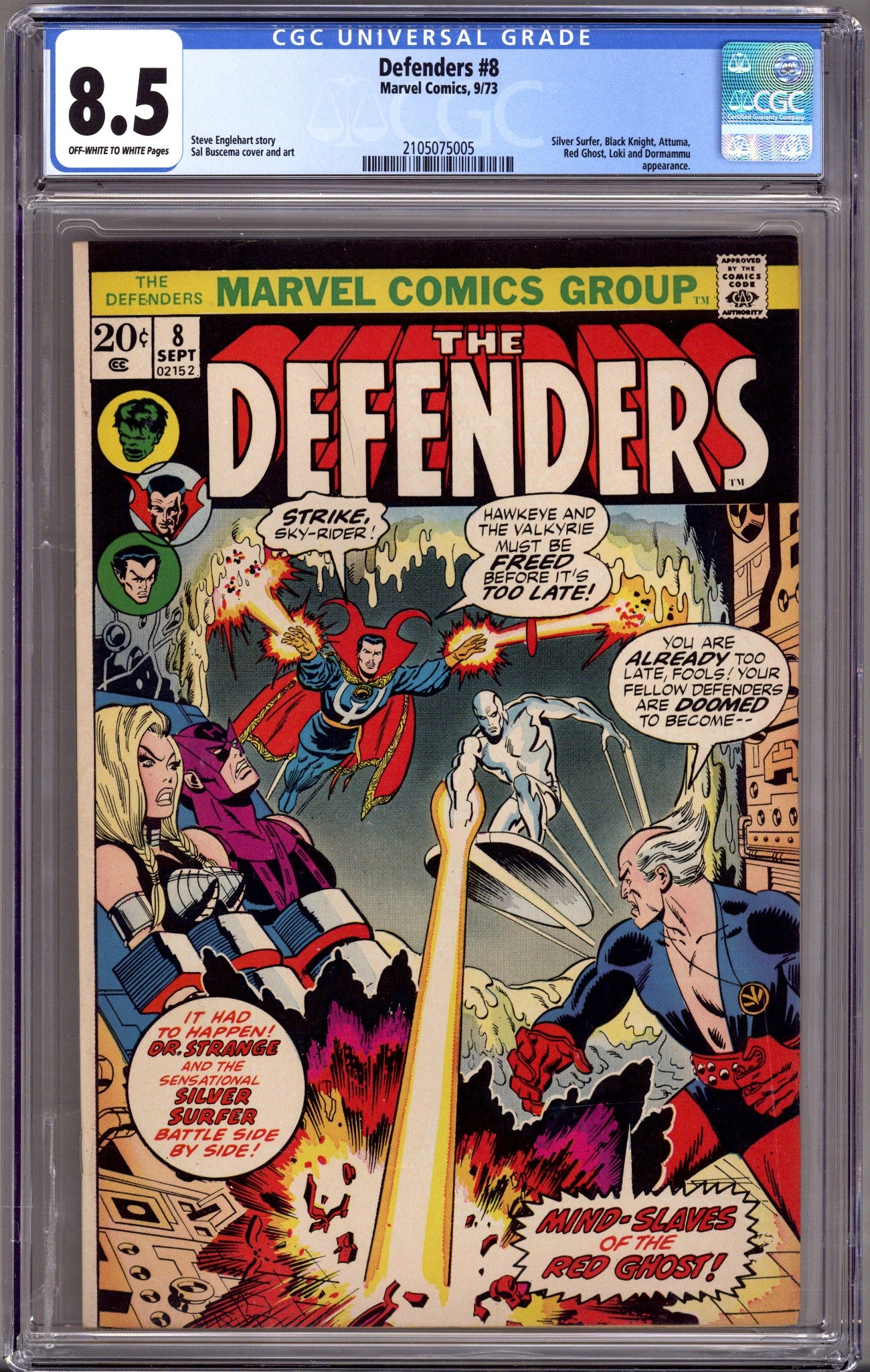 The Defenders Vol 1 8 CGC 8.5 (VF+) (1973) 