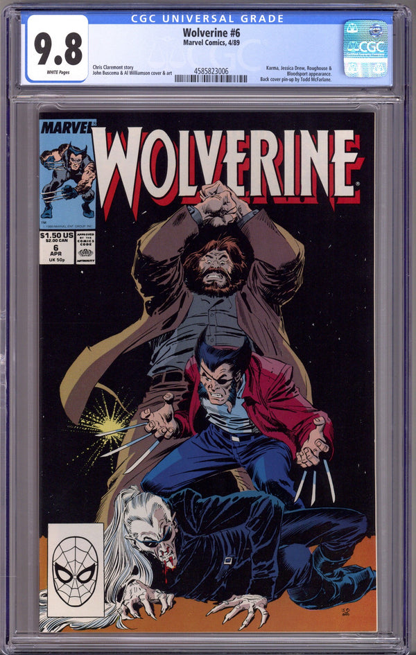 Wolverine Vol 2 6 CGC 9.8 (NM/M) (1989)