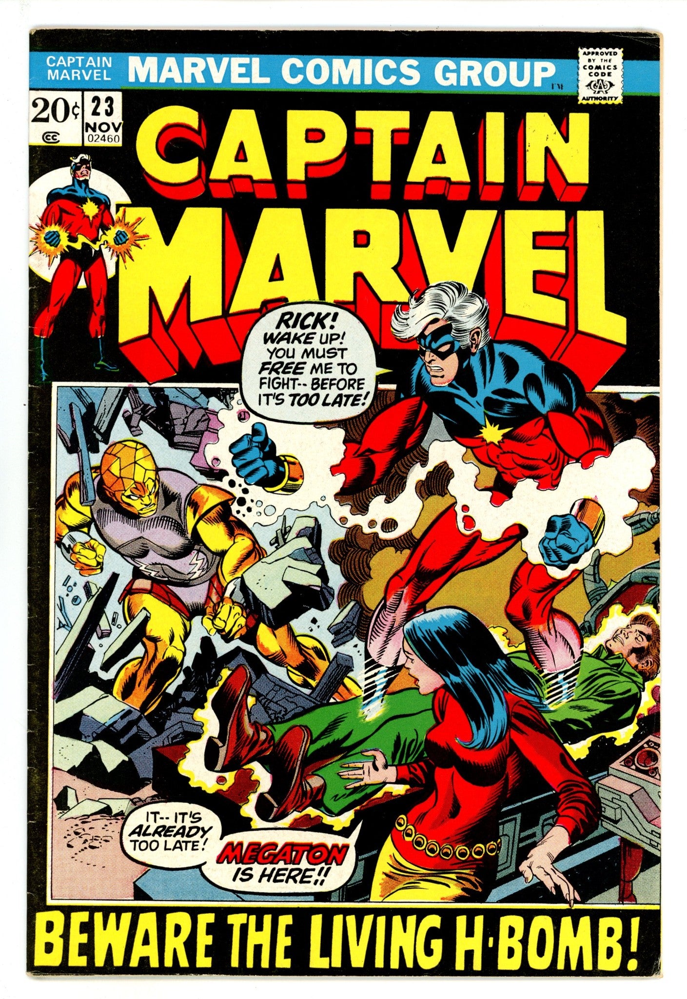 Captain Marvel Vol 1 23 FN+ (6.5) (1972) 
