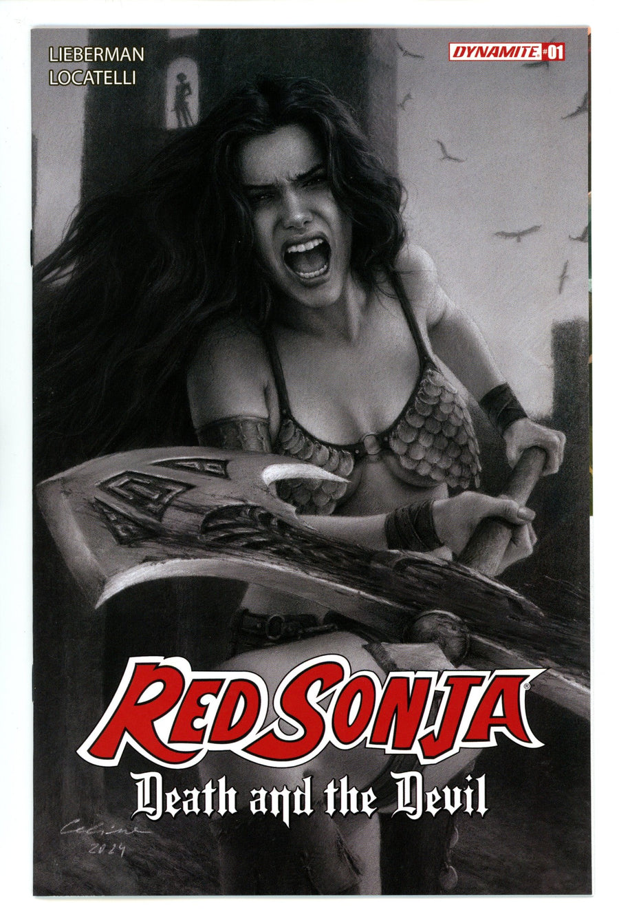 Red Sonja Death And The Devil 1 Celina B&W Incentive Variant (2024)
