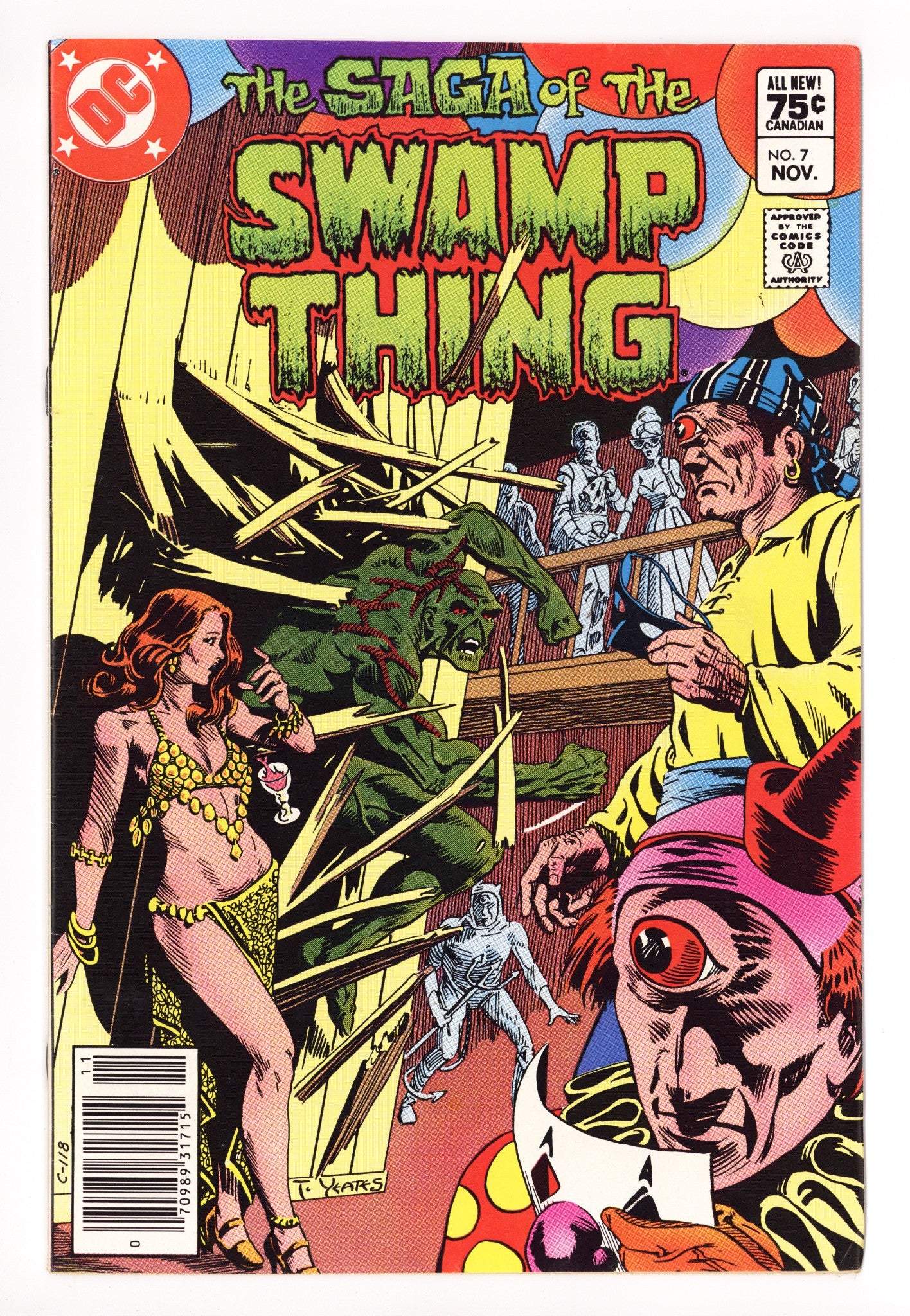 The Saga of Swamp Thing Vol 2 7 Mid Grade (1982) Canadian Price Variant 