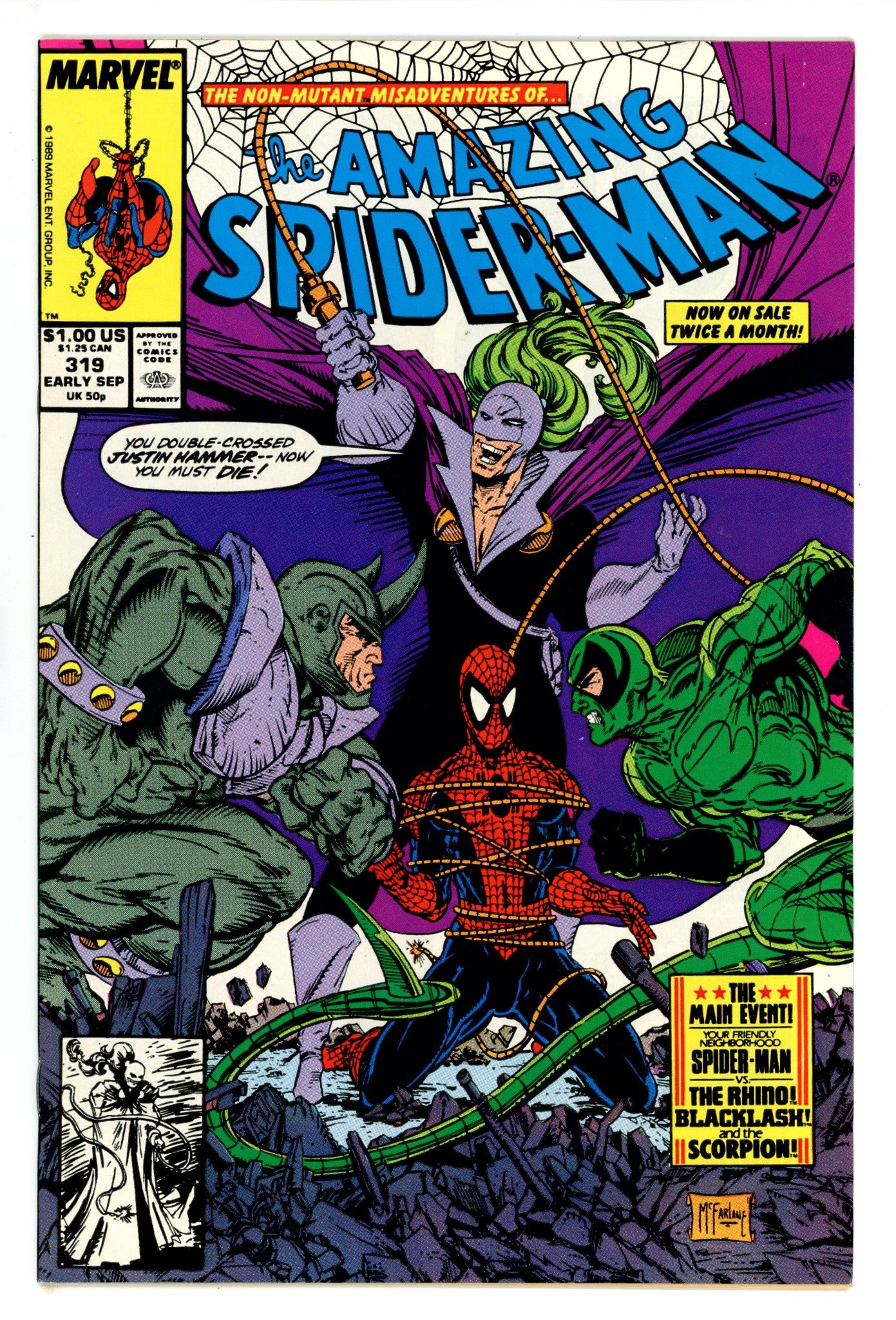The Amazing Spider-Man Vol 1 319 VF (8.0) (1989) 