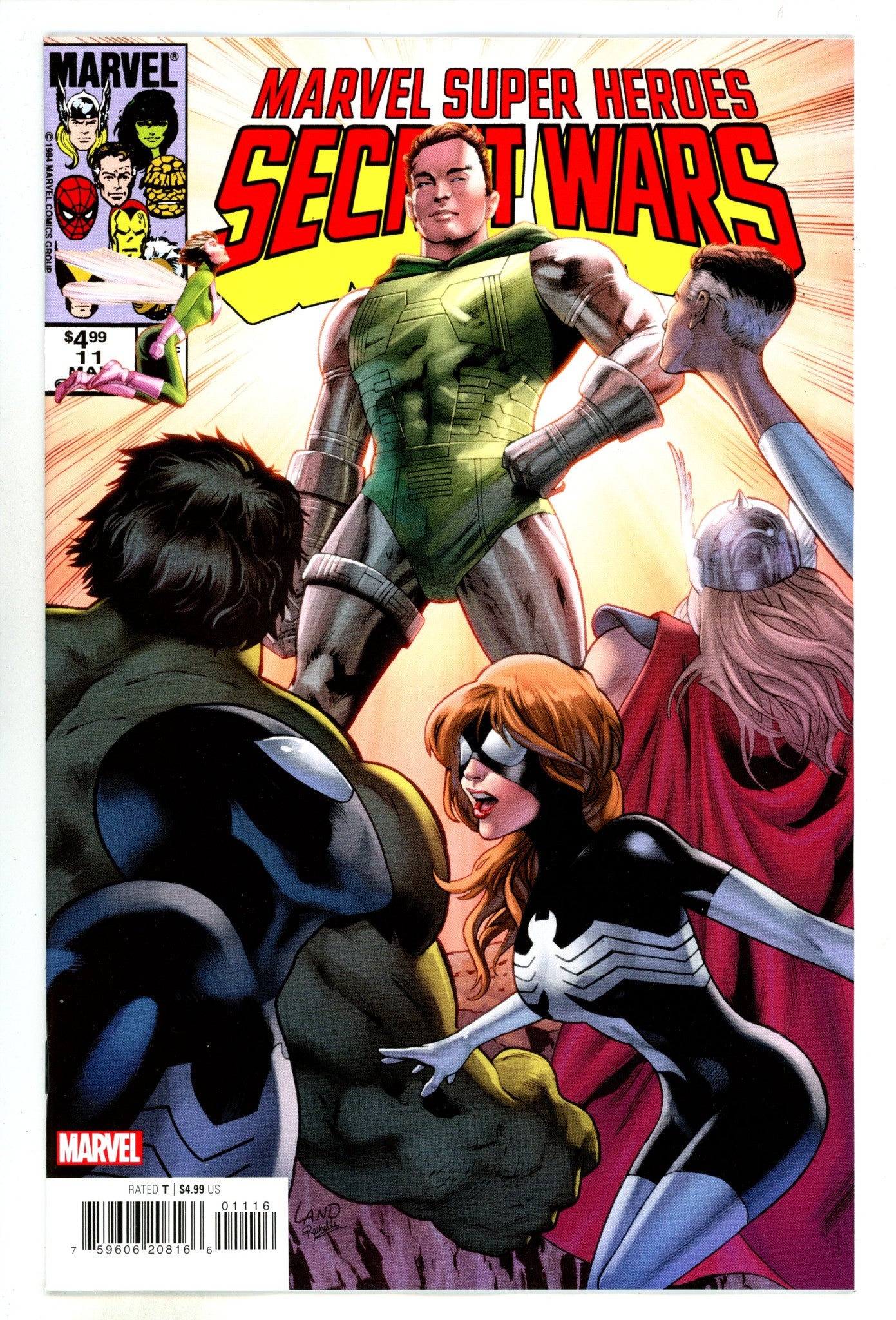 Marvel Super Heroes Secret Wars 11 Land Facsimile Incentive Variant NM (2024)