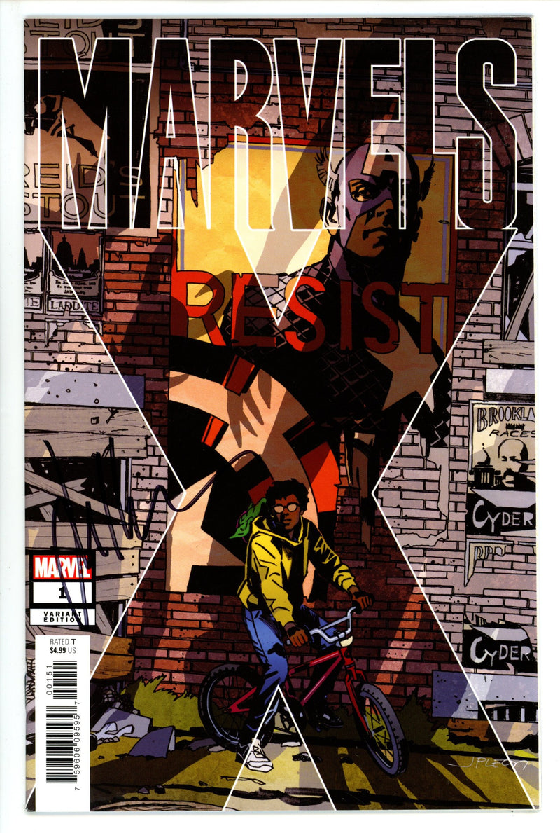 Marvels X 1 Leon Variant VF Signed Jim Krueger (2020)