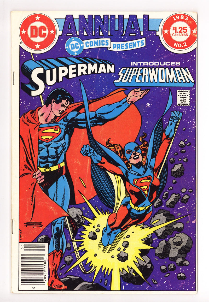 DC Comics Presents Annual Vol 1 2 Low Grade (1983) Canadian Price Variant 