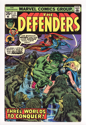 The Defenders Vol 1 27 Low Grade (1975) 