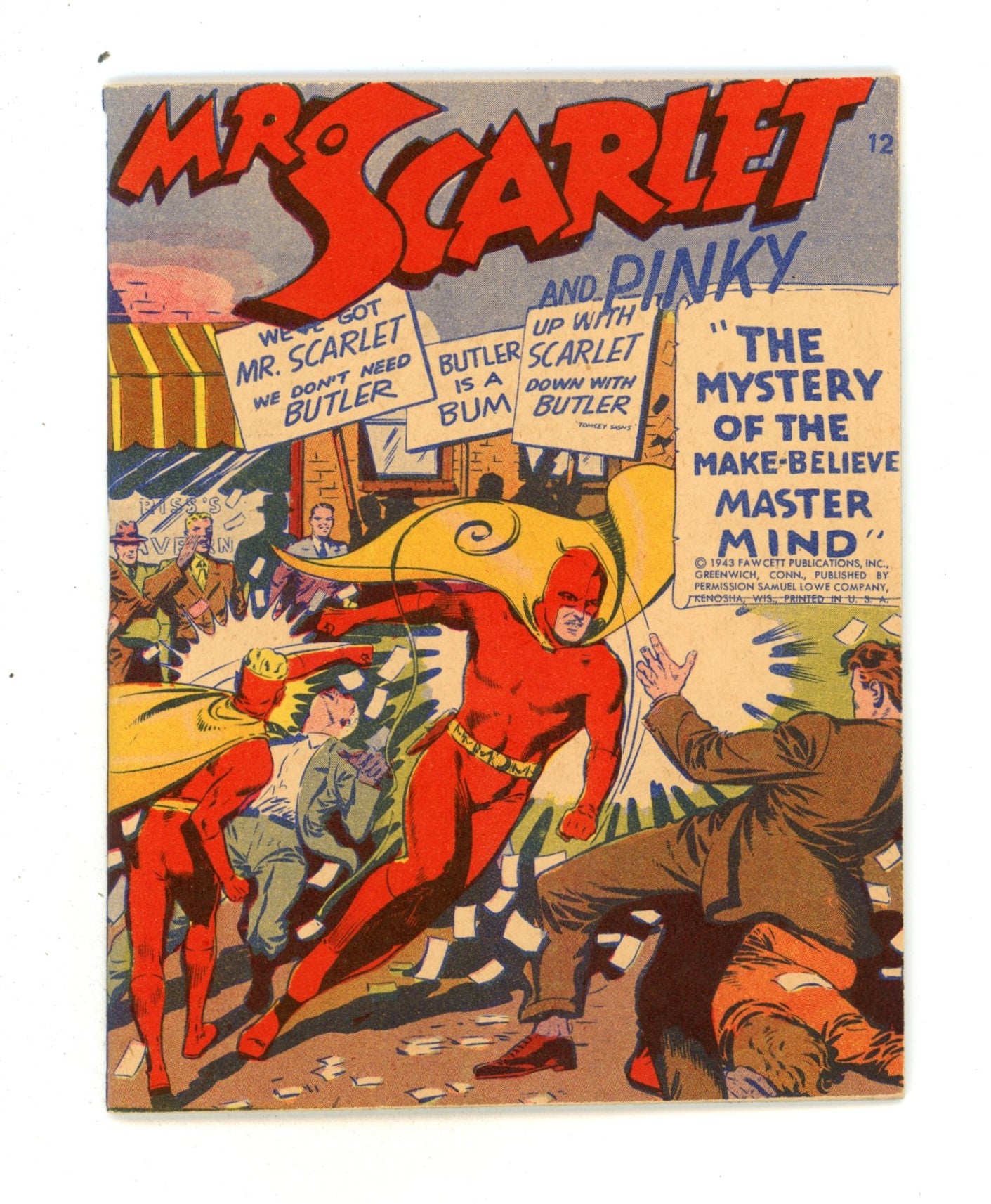Mr. Scarlet and Pinky [Mighty Midget Comic] 12 VF+ (8.5) (1943) 