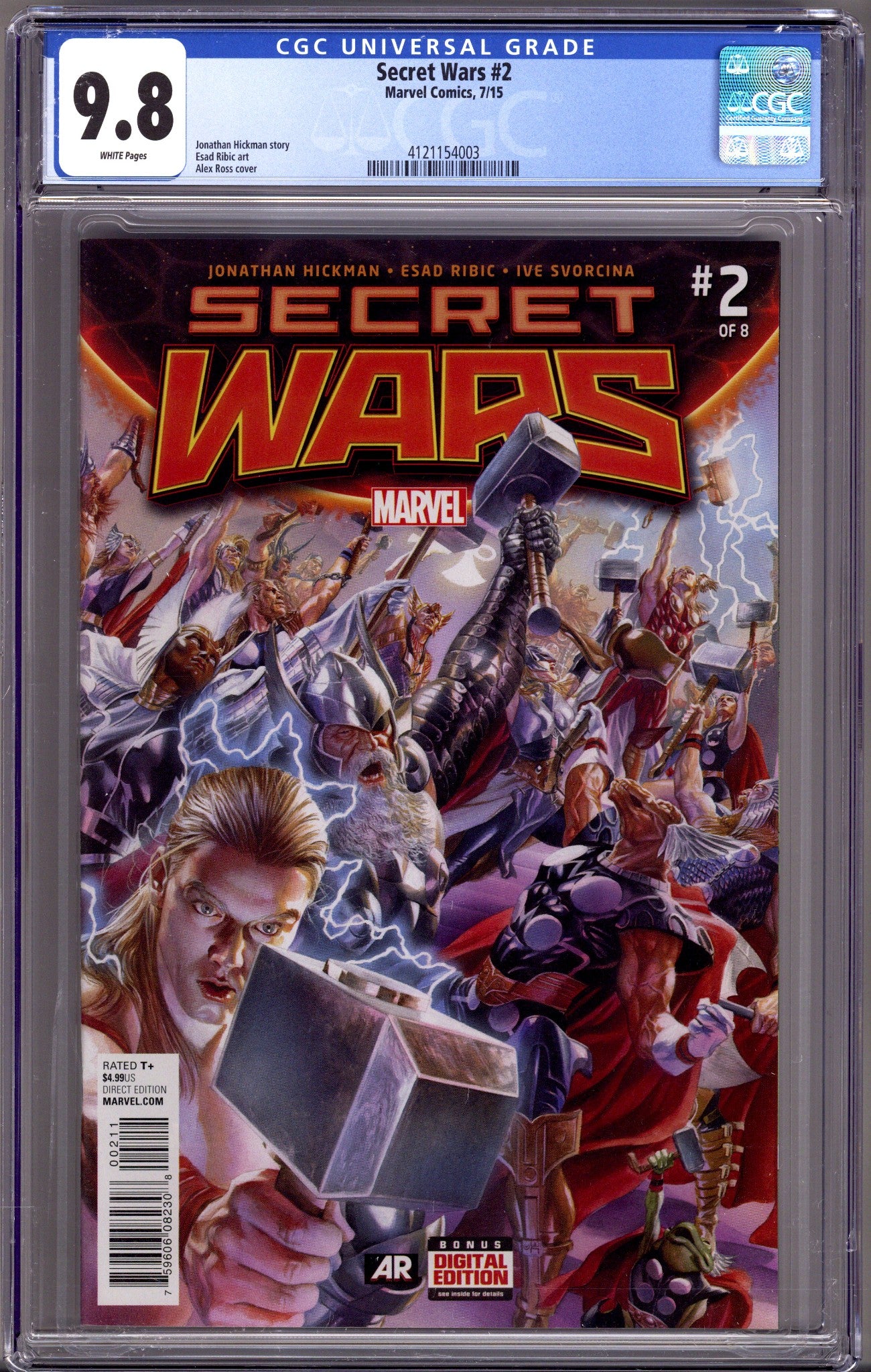 Secret Wars 2 CGC 9.8 (NM/M) (2015) 