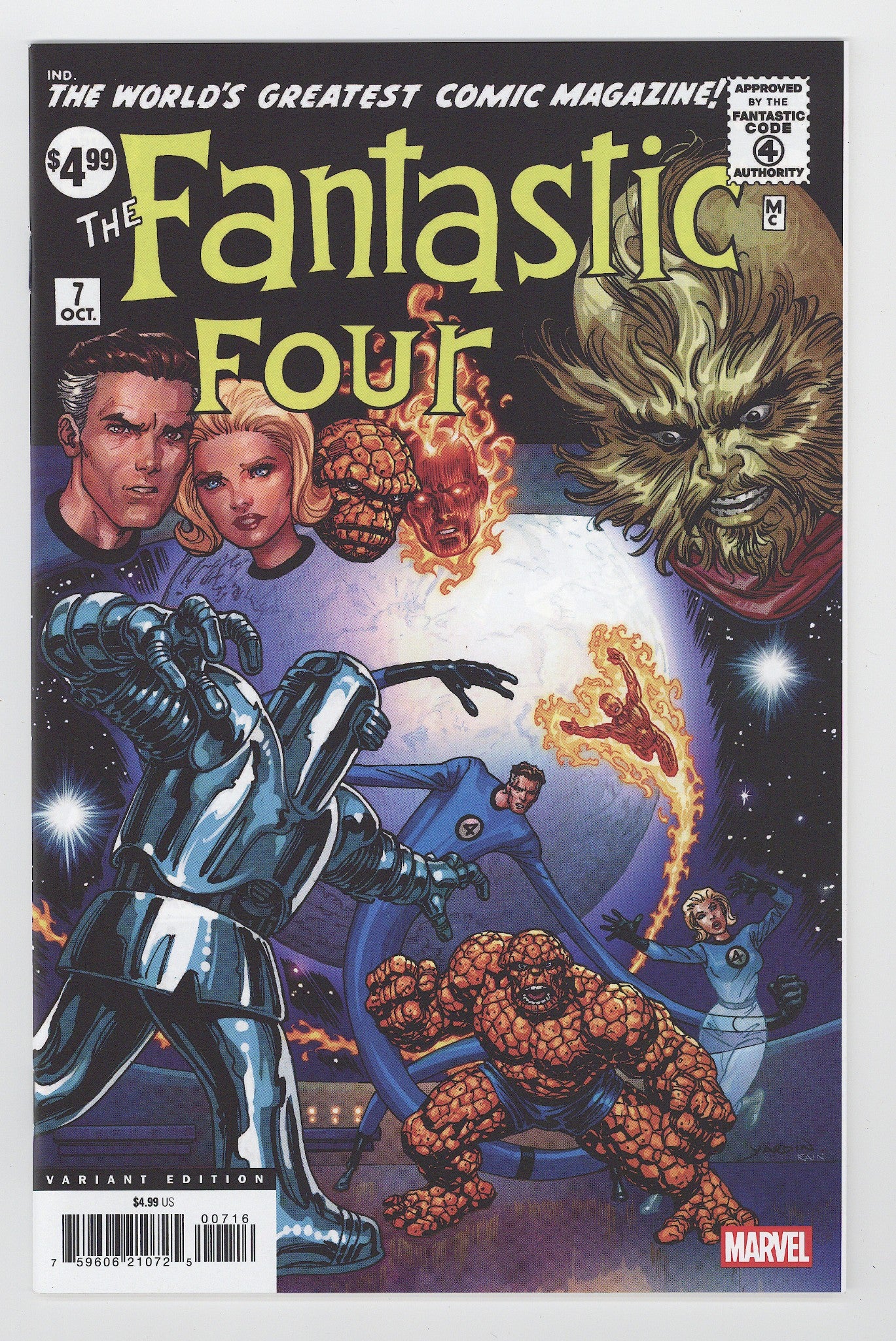 Fantastic Four Vol 1 7 VF/NM (9.0) (2025) Yardin Facsimile Incentive Variant 