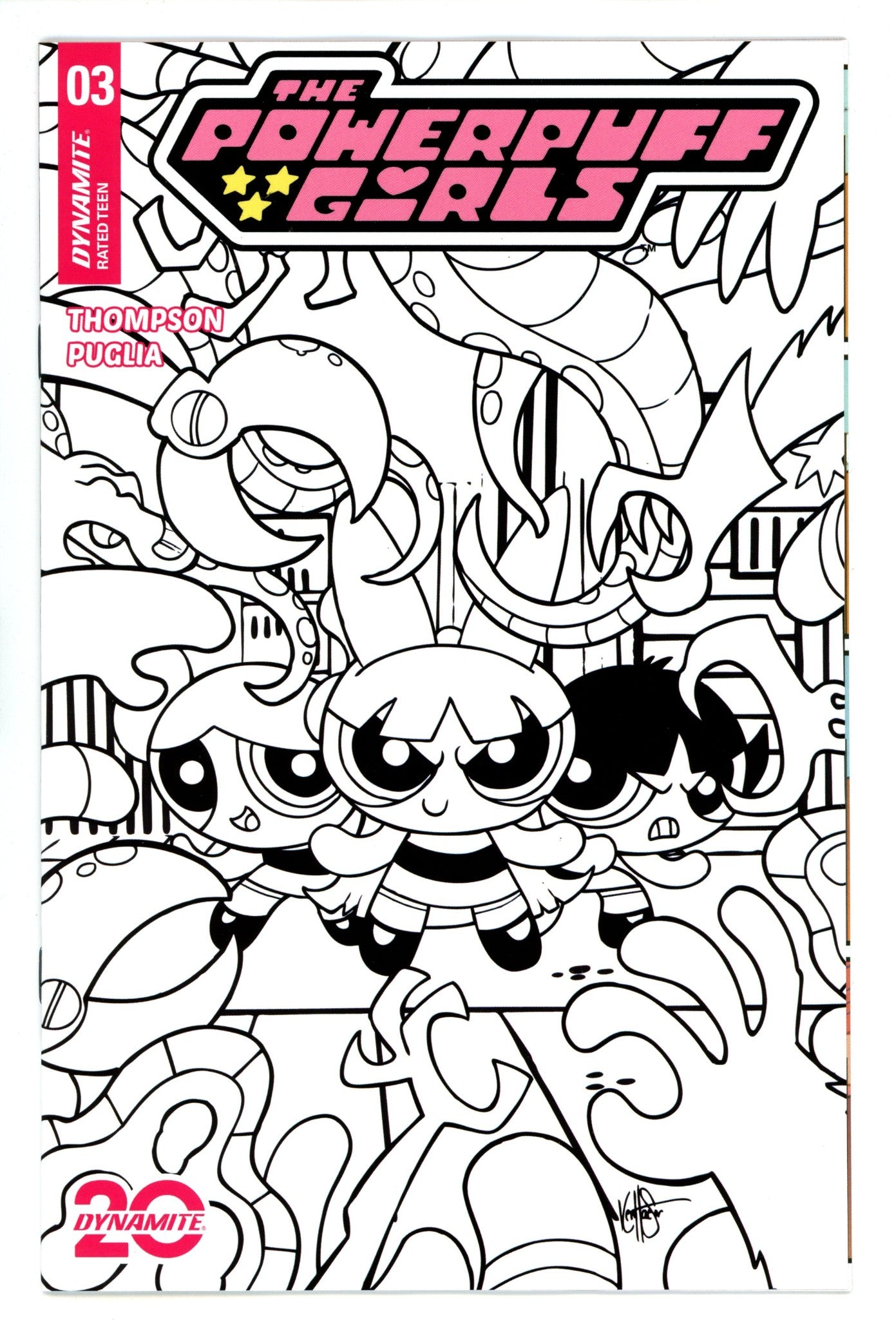 Powerpuff Girls 3 Haeser Line Art Incentive Variant (2024)