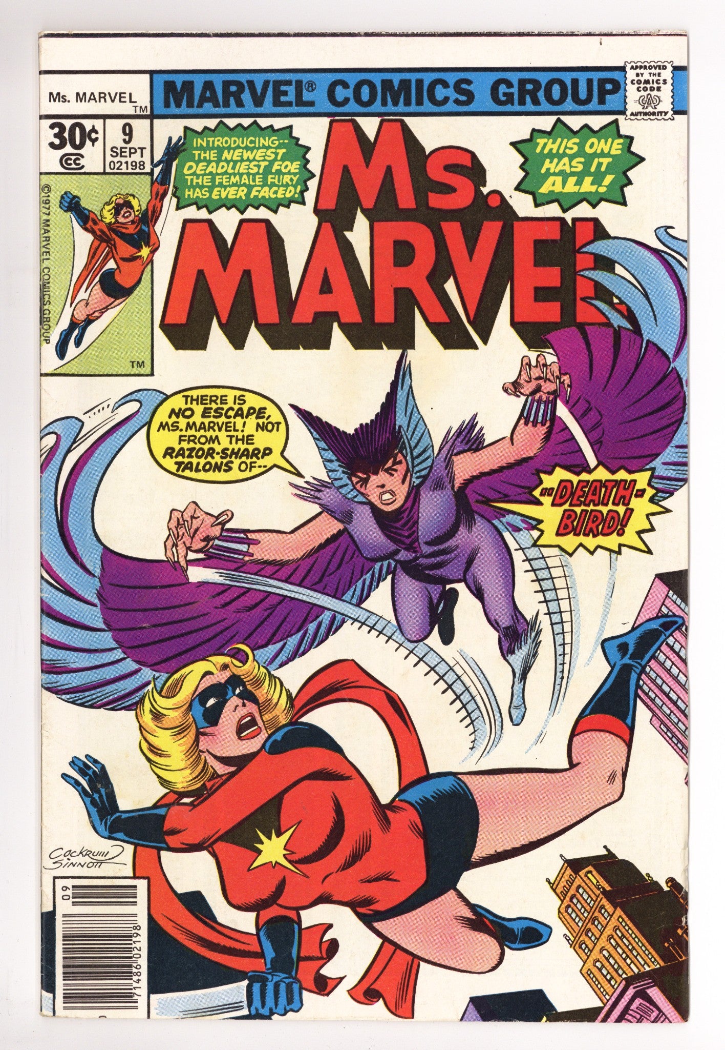 Ms. Marvel Vol 1 9 Low Grade (1977) 