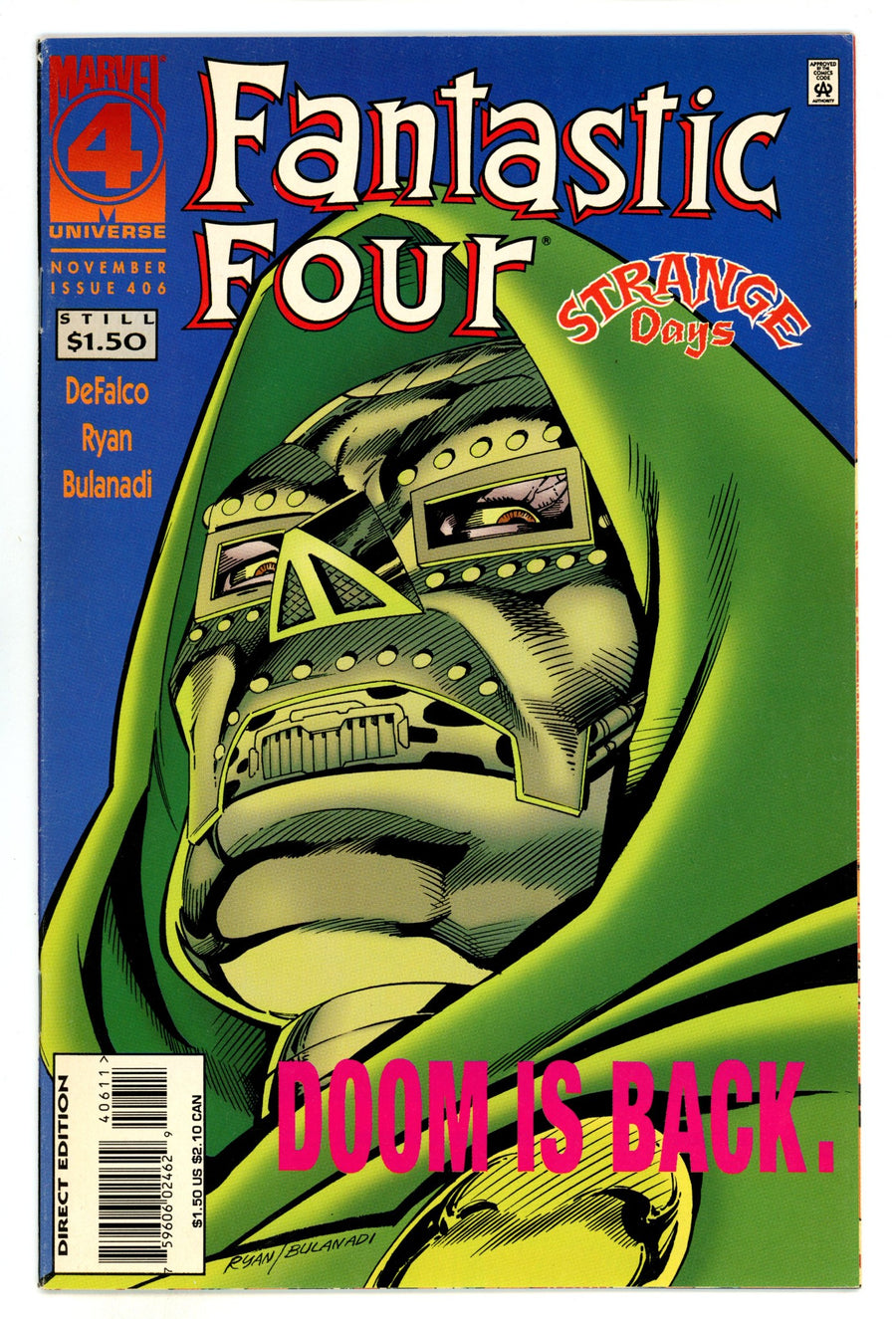 Fantastic Four Vol 1 406  VF- (7.5)  (1995)  