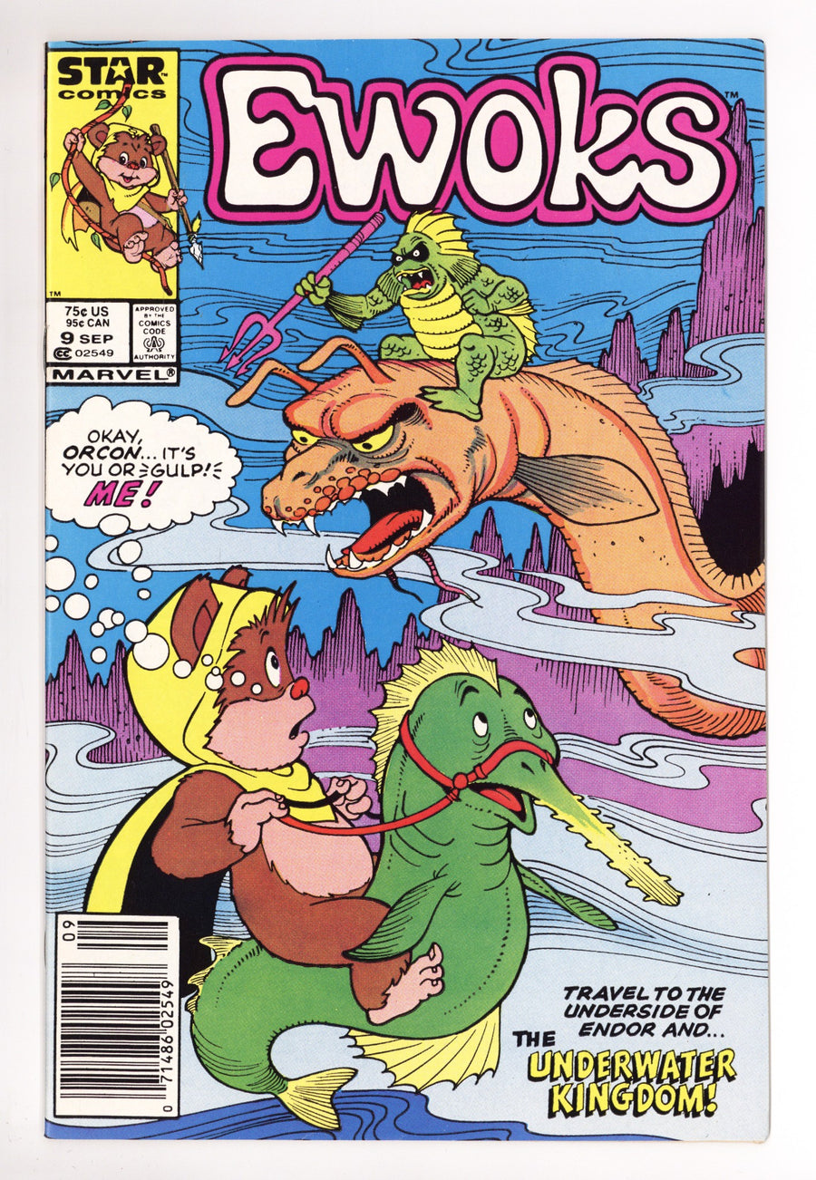 The Ewoks 9 NM- (9.2) (1986) Newsstand 