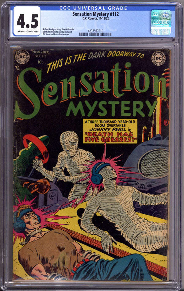 Sensation Mystery 112 CGC 4.5 (VG+) (1952)