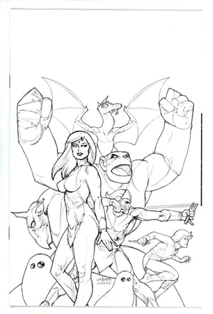 Herculoids 1 Linsner B&W Virgin Incentive Variant NM (2025)