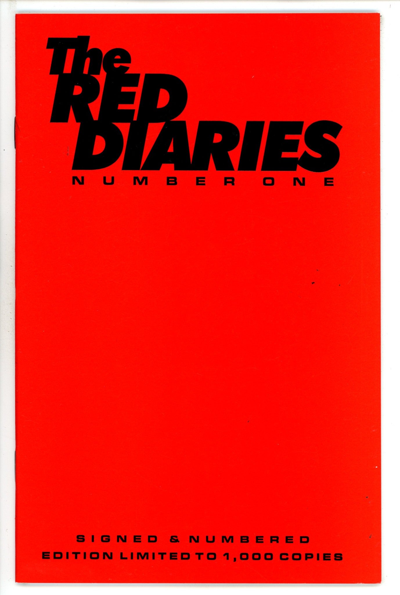 The Red Diaries 1 Deluxe Edition VF/NM Signed Gary Reed & Larry Shuput (1997)