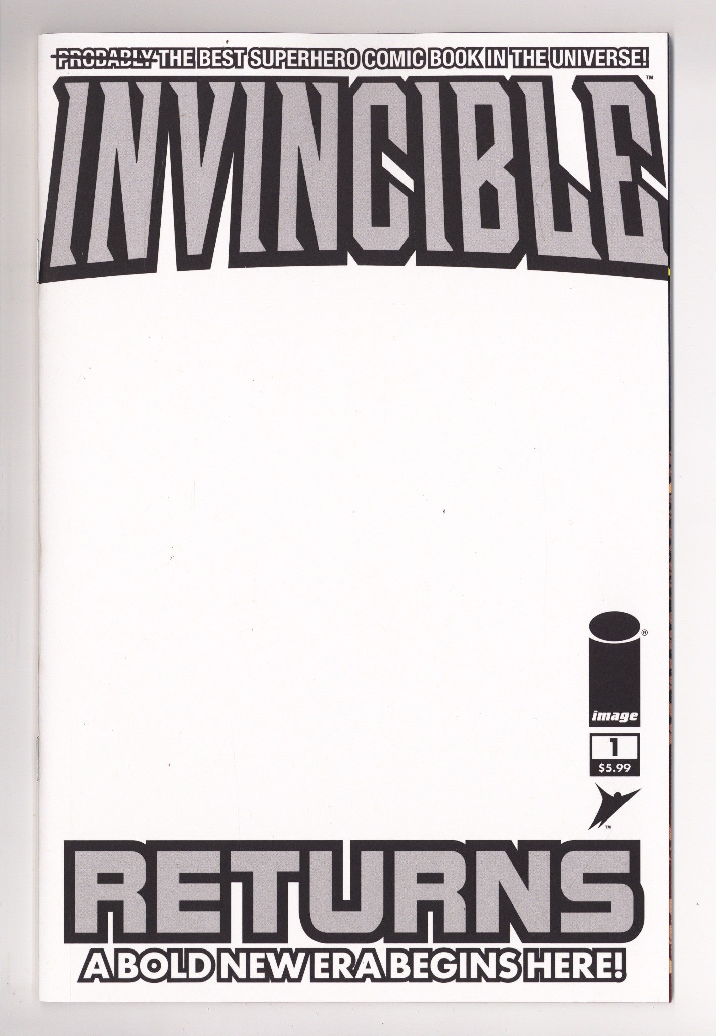 Invincible Returns Facsimile Edition 1 Facsimile Blank Variant (2026)