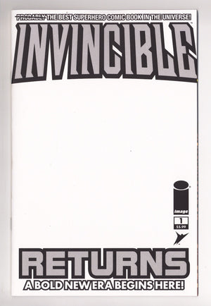 Invincible Returns Facsimile Edition 1 Facsimile Blank Variant (2026)
