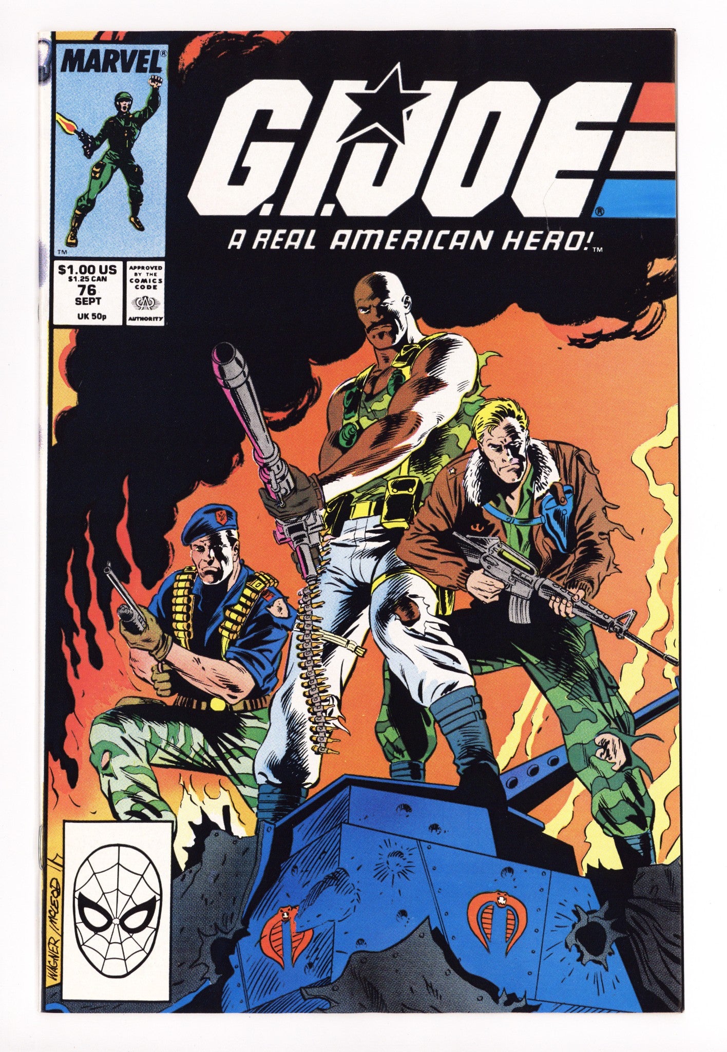 G.I. Joe, A Real American Hero 76 NM- (9.2) (1988) 
