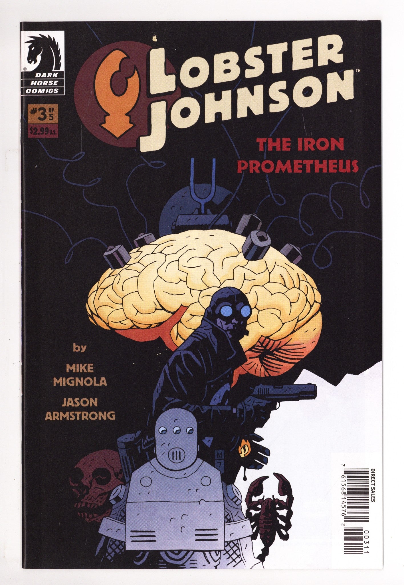 Lobster Johnson: The Iron Prometheus 3 High Grade (2007) 