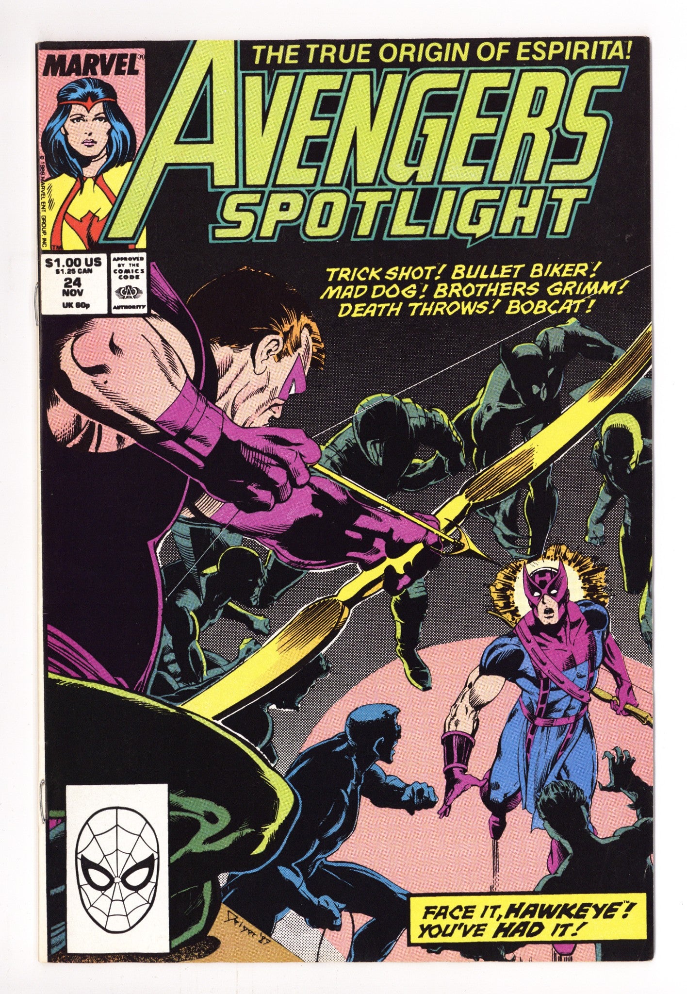 Avengers Spotlight Vol 1 24 Mid Grade (1989) 