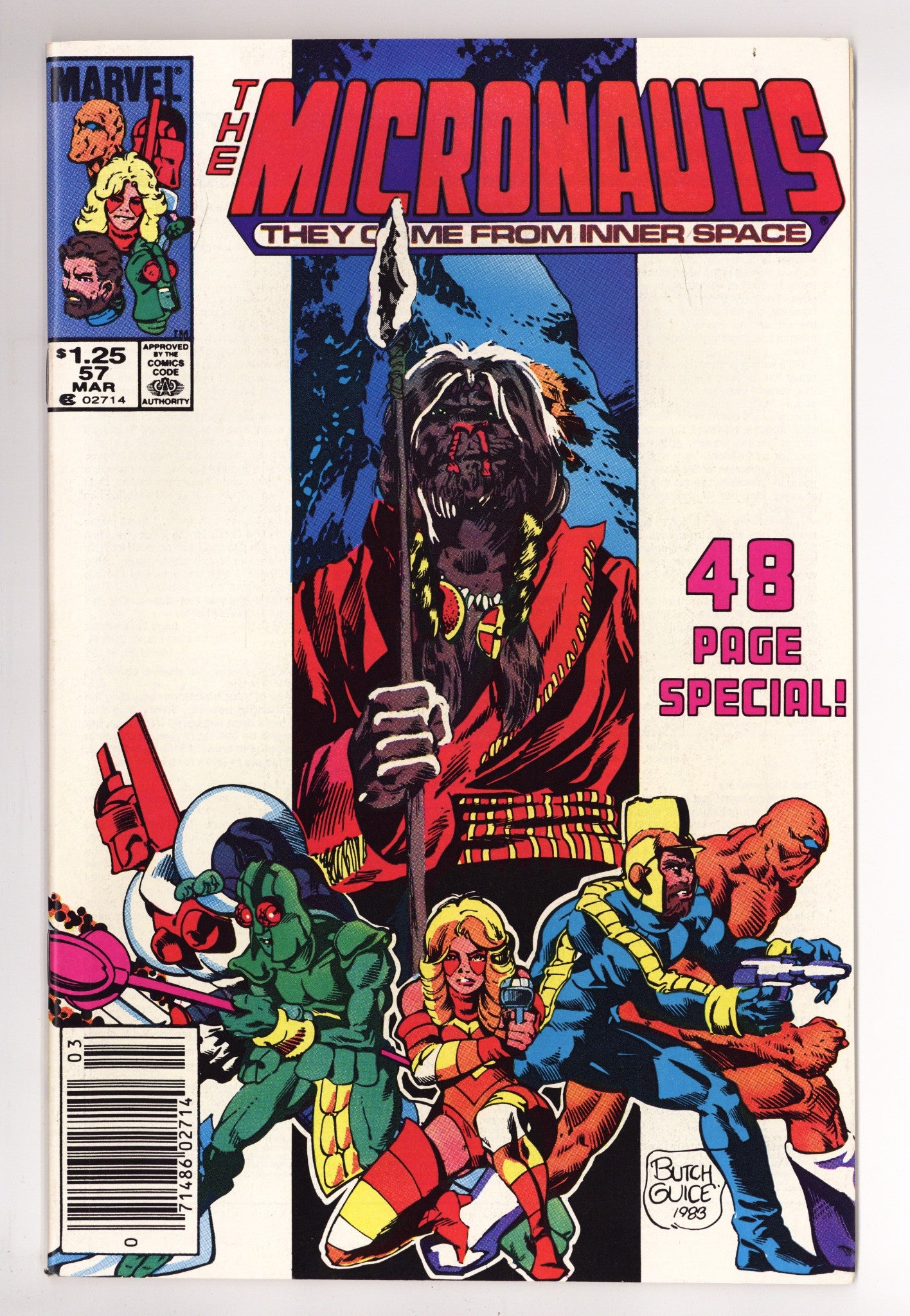 Micronauts Vol 1 57 VF/NM (9.0) (1984) Canadian Price Variant 