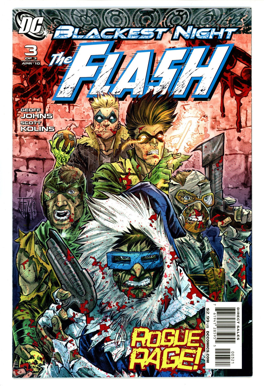 Blackest Night: The Flash 3 NM- (9.2) (2010) Manapul Variant 