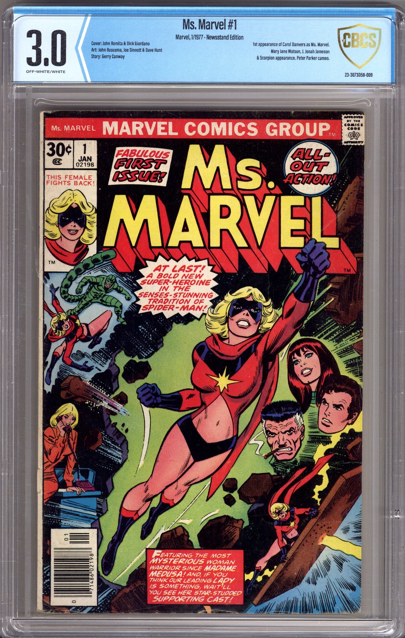 Ms. Marvel Vol 1 1 CBCS 3.0 (GD/VG) (1977) 