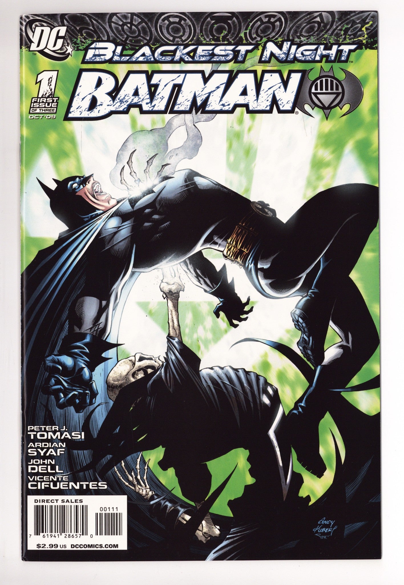 Blackest Night: Batman 1 Mid Grade (2009) 