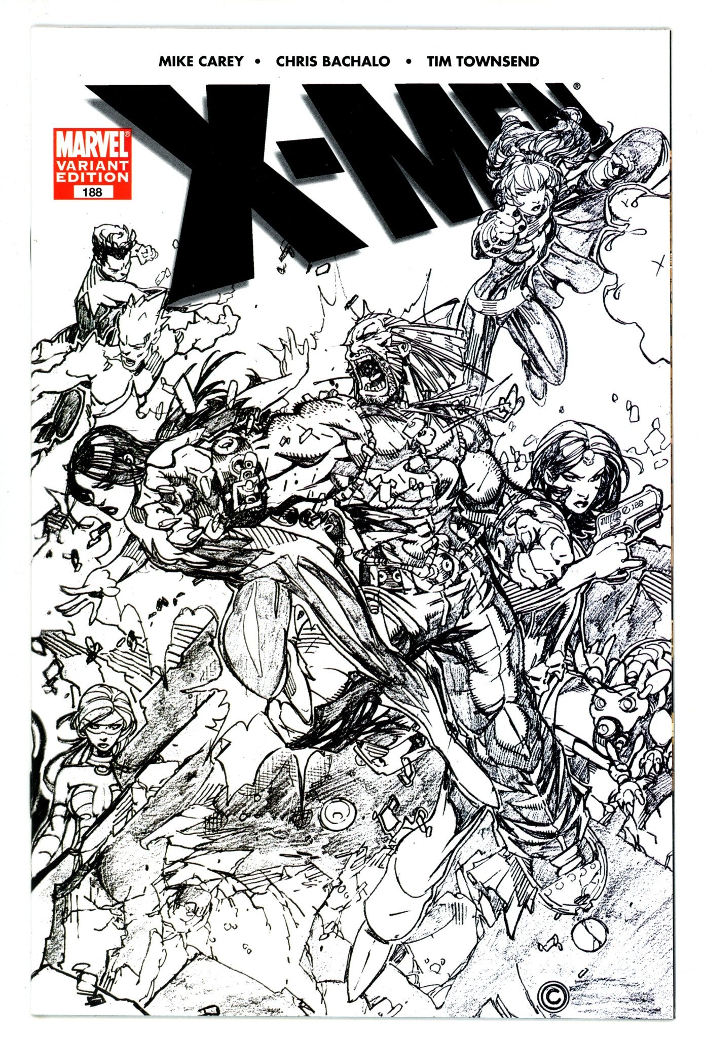 X-Men Vol 1 188 NM- (9.2) (2006) Bachalo Sketch Variant 