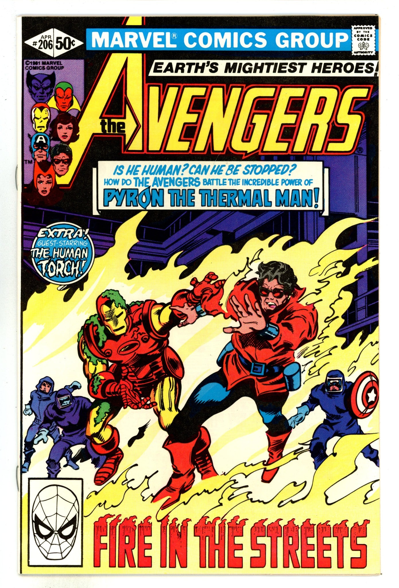 The Avengers Vol 1 206  High Grade   (1981)        