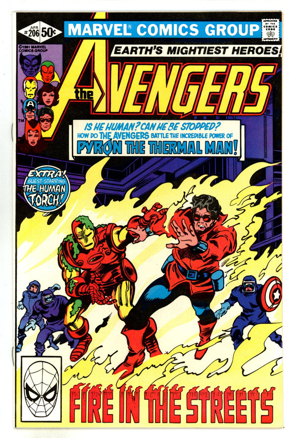 The Avengers Vol 1 206 High Grade (1981)
